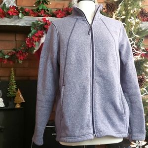 The North Face lavender sweater jacket fleece